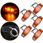 Pack of 5 Amber 2 Diodes Clearance Lamp for Trailer (Surface Mount)