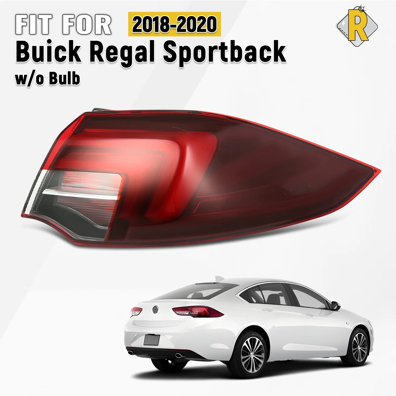 Passenger Side Tail Light Lamp RH for Buick Regal Sportback (2018–2020)