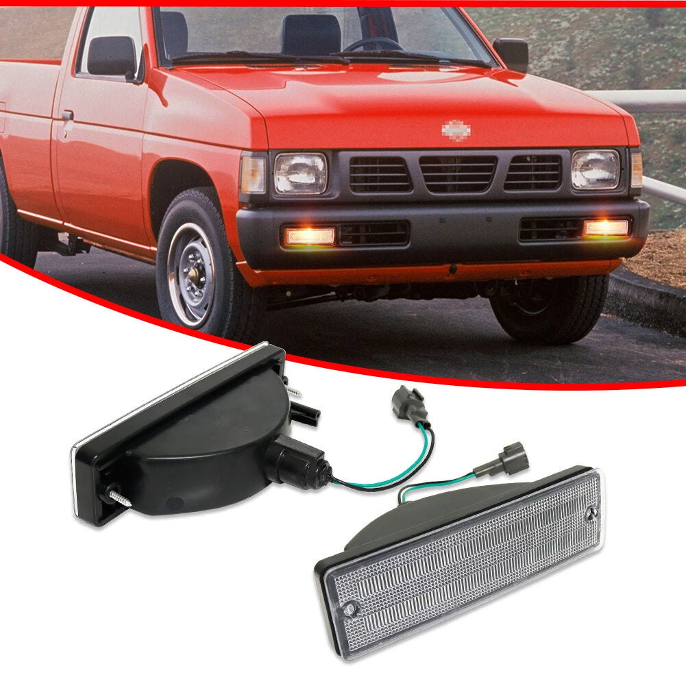 Clear Front Bumper Signal Light for Nissan D21 Pathfinder (1988–1995)