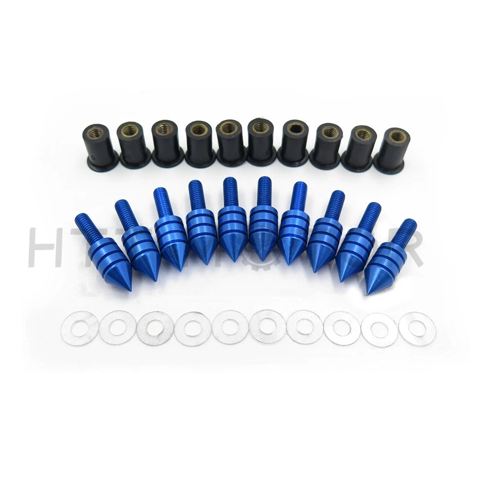 10X Windscreen Windshield Bolts Screw Kit for Honda Suzuki Yamaha Kawasaki