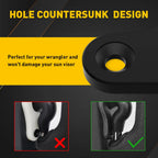 2Pcs Sun Visor Clips for Jeep Wrangler JK JL JT Gladiator (2018–Present)