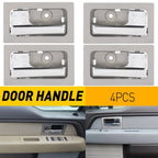 Set of 4 Interior Door Handles for Ford F150 (2009–2014) Silver H