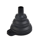 Car Funnel Parts for Petrol Vehicles (Collapsible, Silicone, Black)