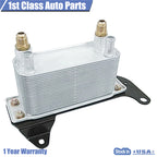 Torque Converter Transmission Oil Cooler + Steel Bracket for Dodge Ram 2500 (2003–2009)