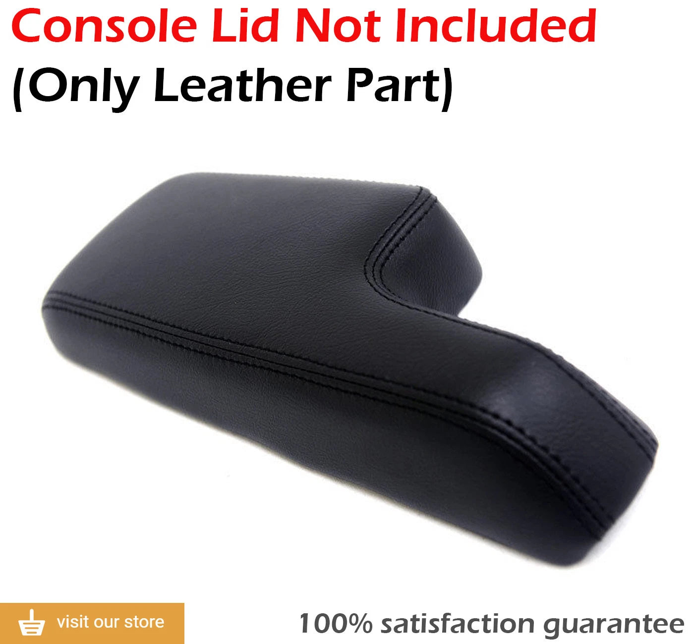 Leather Synthetic Center Console Armrest Cover for Honda Fit (2015–2019)