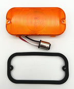 Amber LED Front Parking Turn Signal Light Lenses Pair for Ford Bronco (1966–1968)