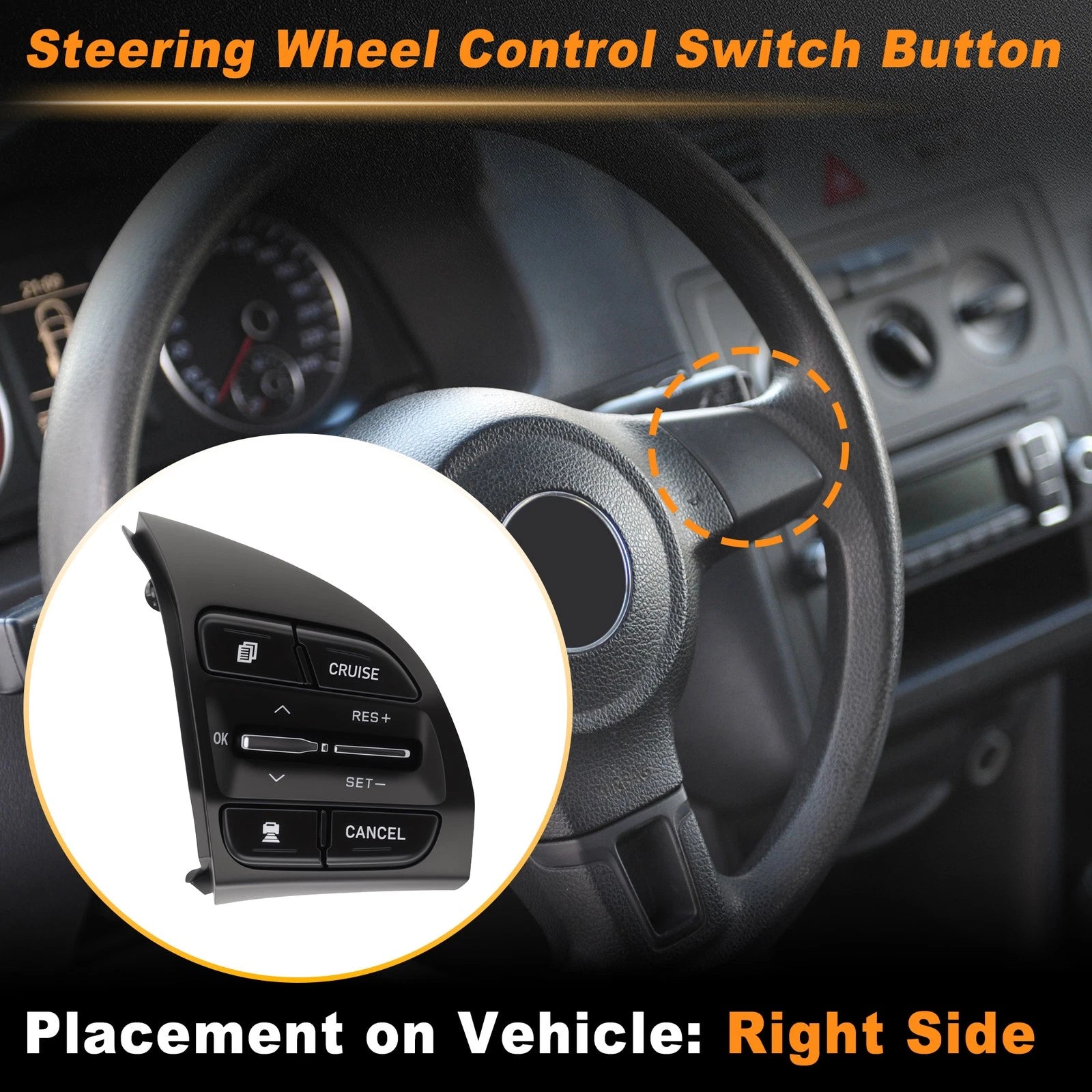 Steering Wheel Button Right Side for Hyundai Veloster (2018) No. 96720J1200