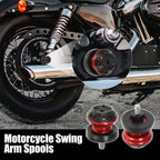 2 x 8mm M8x1.25 Red CNC Swing Arm Spools for Honda Motorcycle