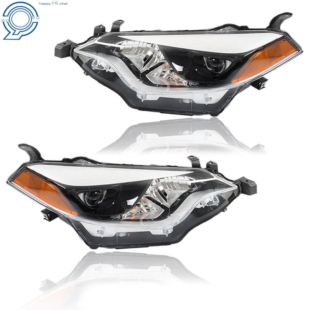 Set of 2 Halogen Headlights for Toyota Corolla (2014–2016)