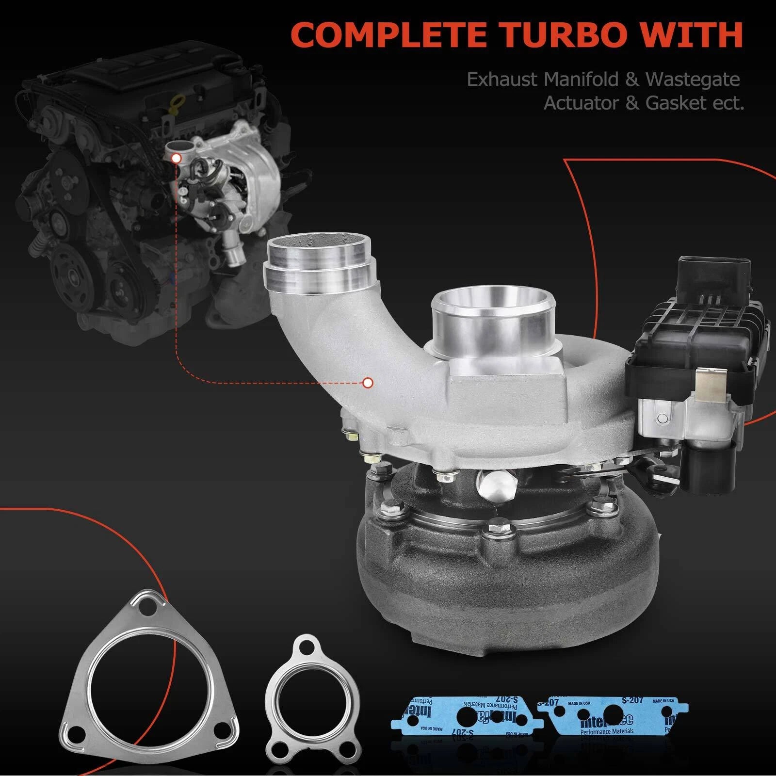 Turbocharger for Mercedes-Benz C320 E280 Chrysler 300C Jeep 3.0L (2000–2006)