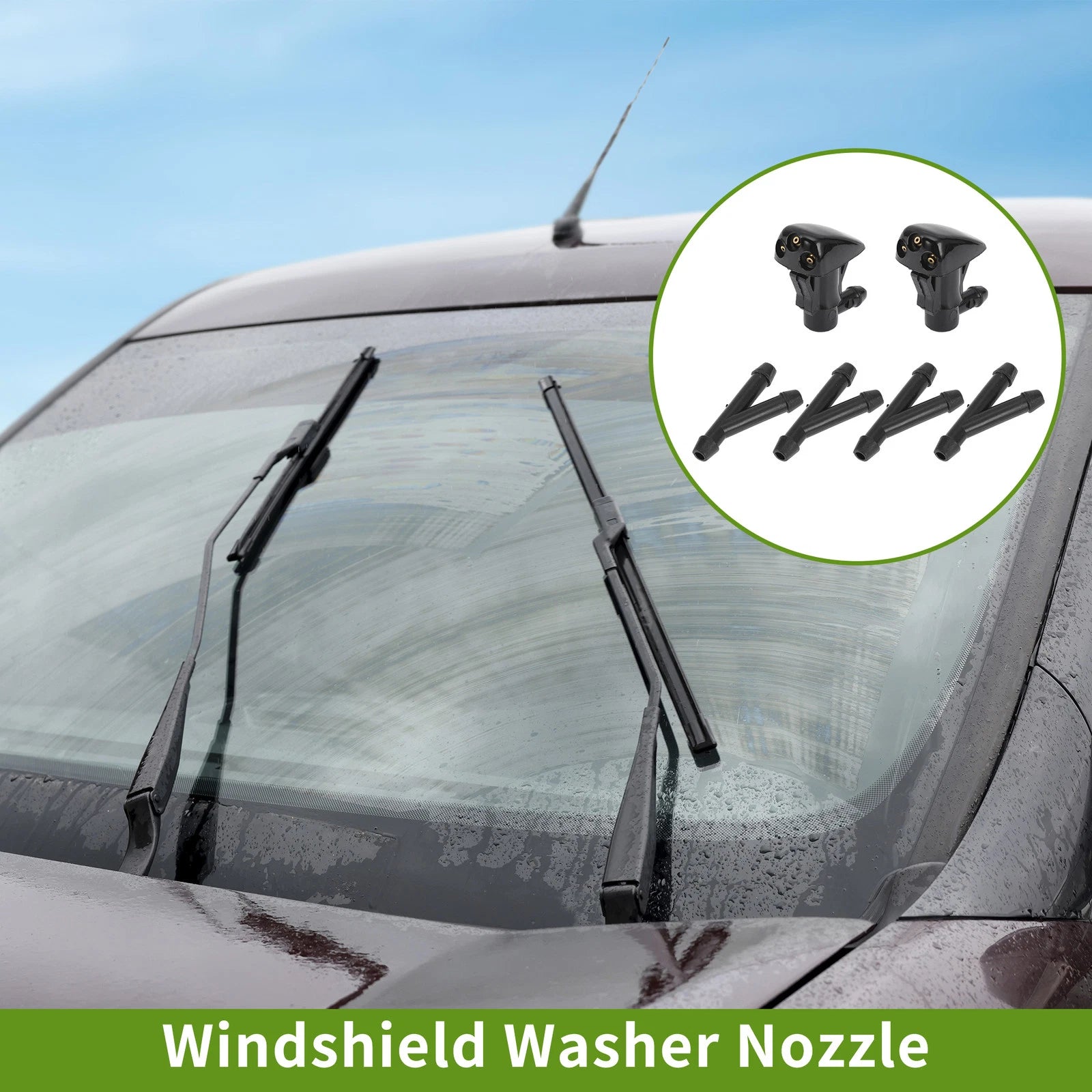 Windshield Washer Nozzle with Hose Connector for Hyundai (No. 986302E100)