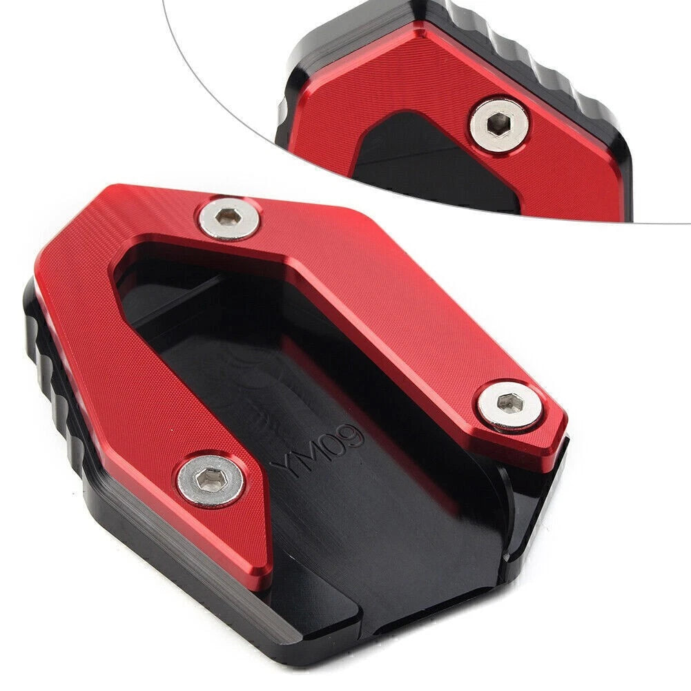 Kickstand Side Stand Extension Plate Pad for Yamaha Tracer 900 (2015–2021) Red