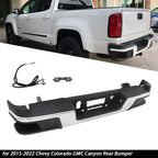Chrome Rear Step Bumper for Chevy Colorado GMC Canyon (2015–2022)