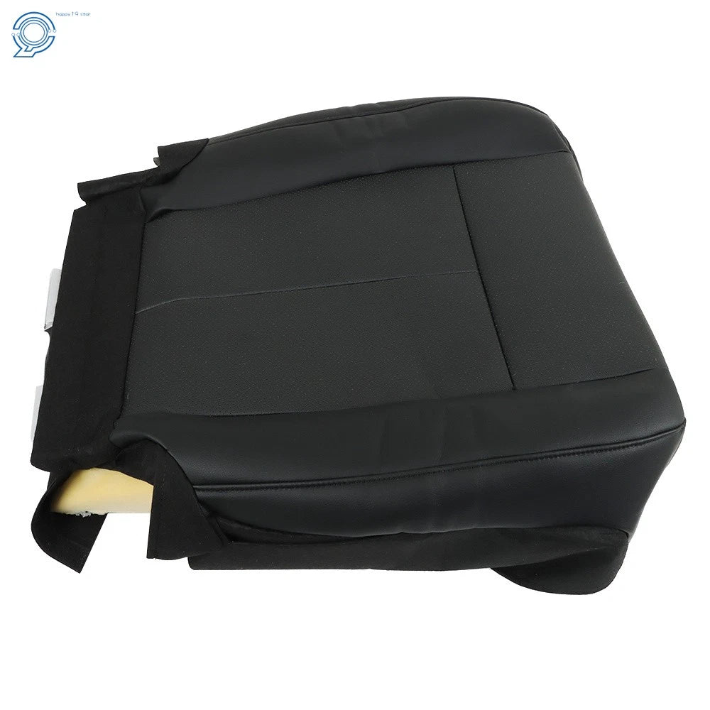 Black Leather Seat Cover for Ford Expedition (2007–2014) Driver Bottom Perforated