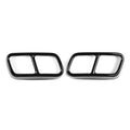 Tail Muffler Exhaust Pipe Cover Trim for BMW 7 Series F01 (2009–2014) Black