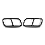 Tail Muffler Exhaust Pipe Cover Trim for BMW 7 Series F01 (2009–2014) Black