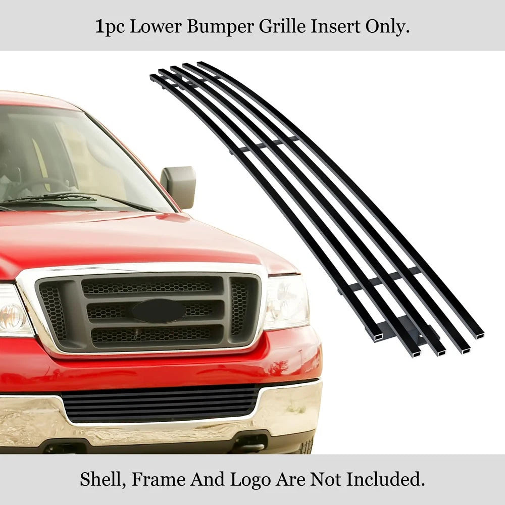 Stainless Black Billet Grille Insert for Ford F-150 (2004-2005)