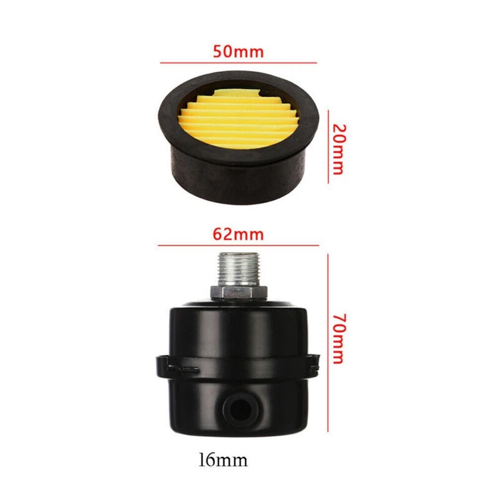 Air Compressor Intake Filter with Squelch Muffler for