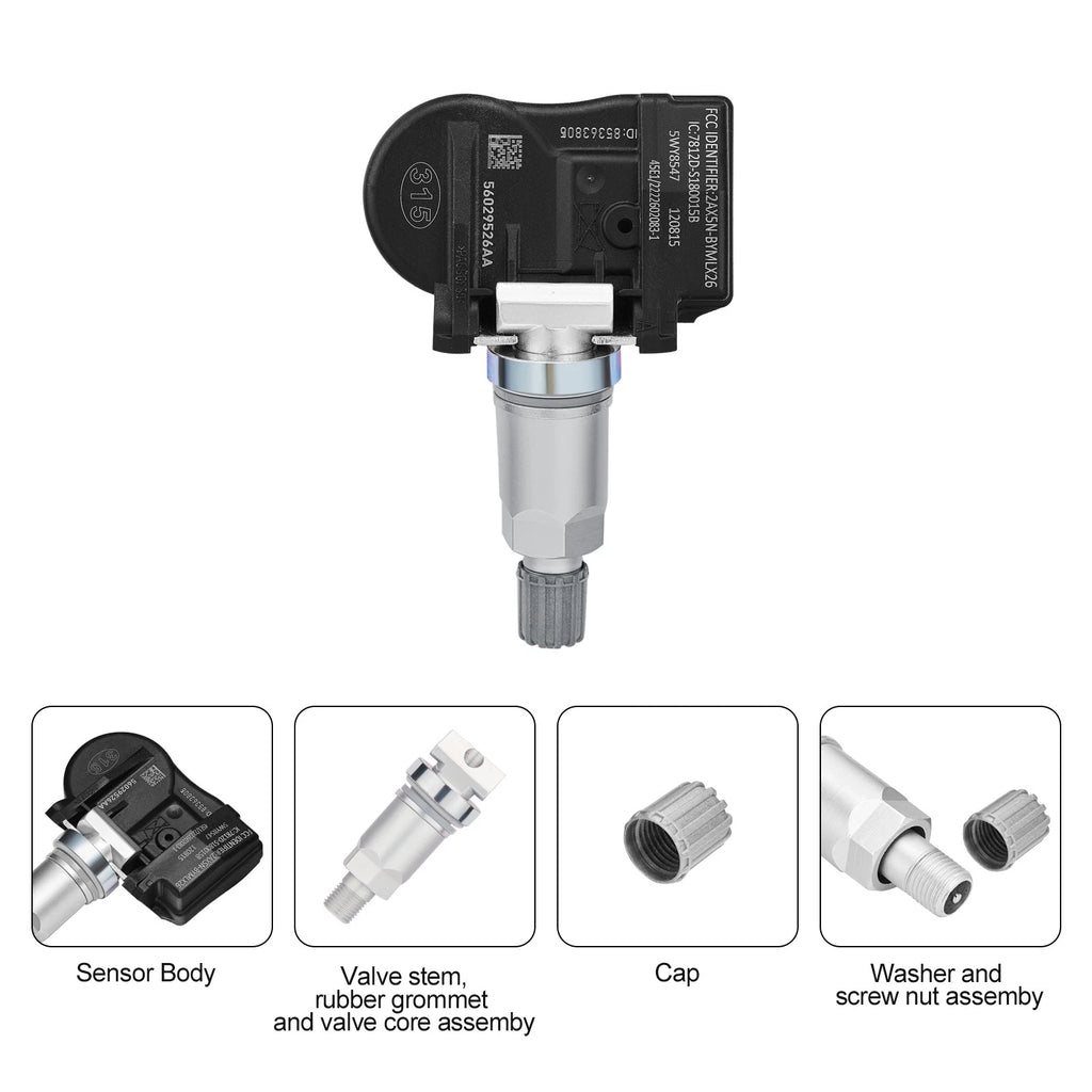 Tire Pressure Monitoring System Sensor for Jeep Liberty Grand Cherokee (2004–2018)
