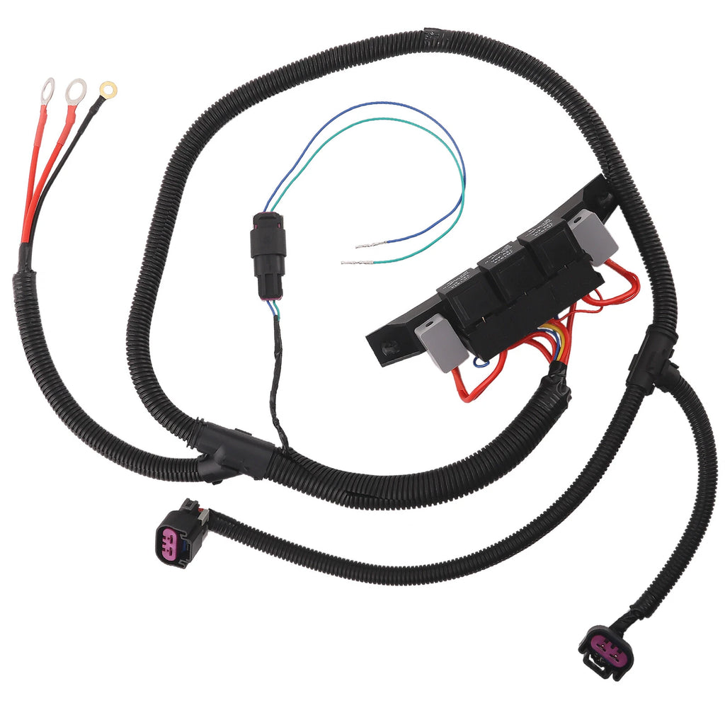 Dual Speed Electric Fan Control Wiring Harness Kit for Silverado 2500 (1999-2007)
