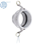 Cam Lock 4" Type B Female Coupler × Male NPT Aluminum Hose Fitting