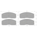 Front Disc Pad Set 1.8L for Mazda E1800 E Series (1982-1996)