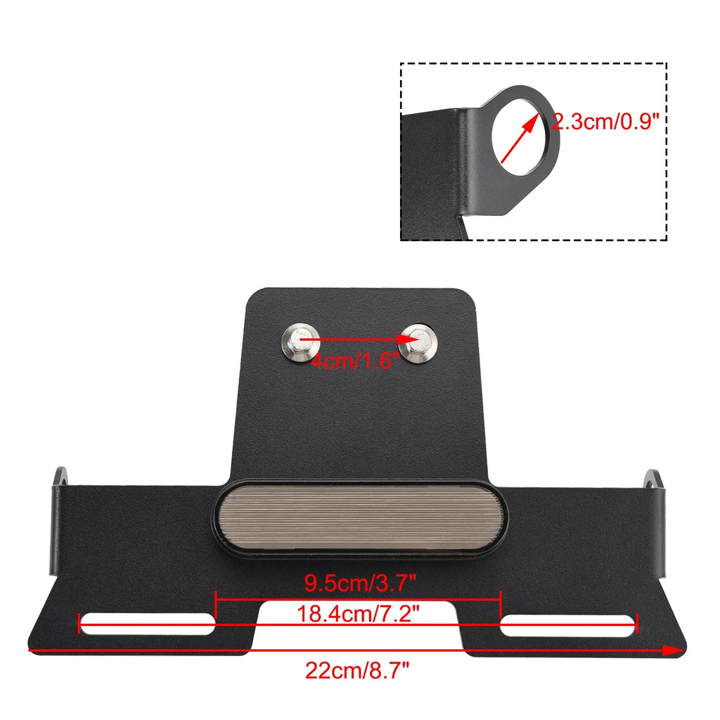 Fender License Plate Holder Bracket for Honda CL250 CL300 CL500 (2023–2024)