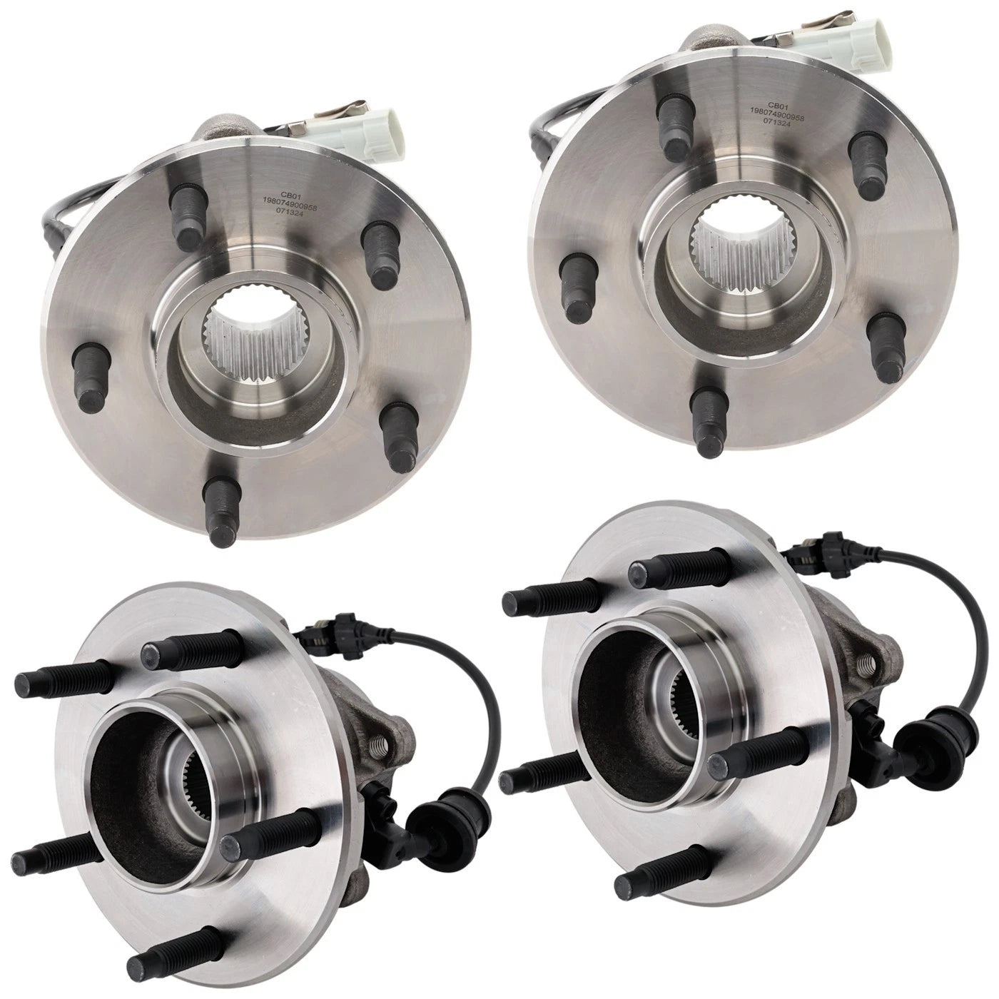 Set of 4 Wheel Hubs for Chevy Vue (Front & Rear)