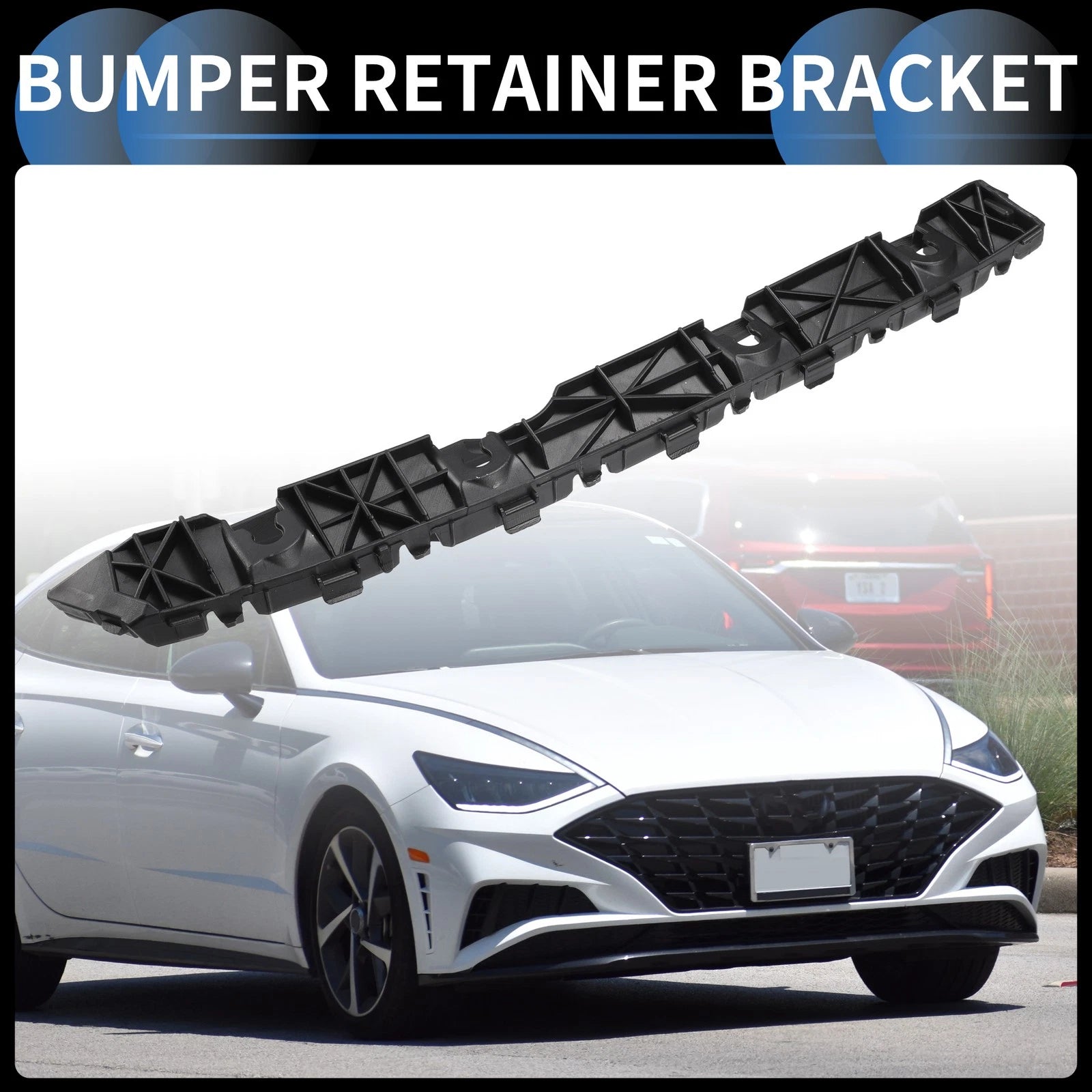 1pc Right Rear Bumper Retainer Bracket No. 86652AA000 for Hyundai Elantra (2021–2023)