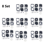 8x Carburetor Repair Kit for Poulan Ryobi Homelite Zama RB-117 (C1U-W19)