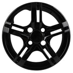 Set of 4 Wheel Hub Caps for R13 Tire & Steel Rim Black