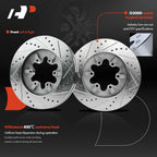 Front Side Drilled Brake Rotors for Chevy Colorado GMC Canyon (2009–2012)