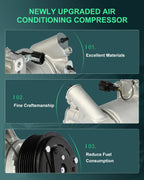 AC Compressor for Nissan Pathfinder NV2500 (2005–2019) 4.0L