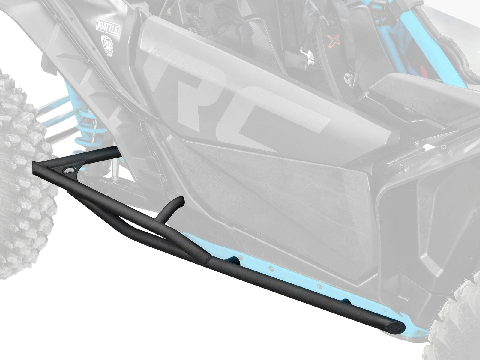 SuperATV Tree Kicker Nerf Bars for Can-Am Maverick X3 (2017–2023) - Black