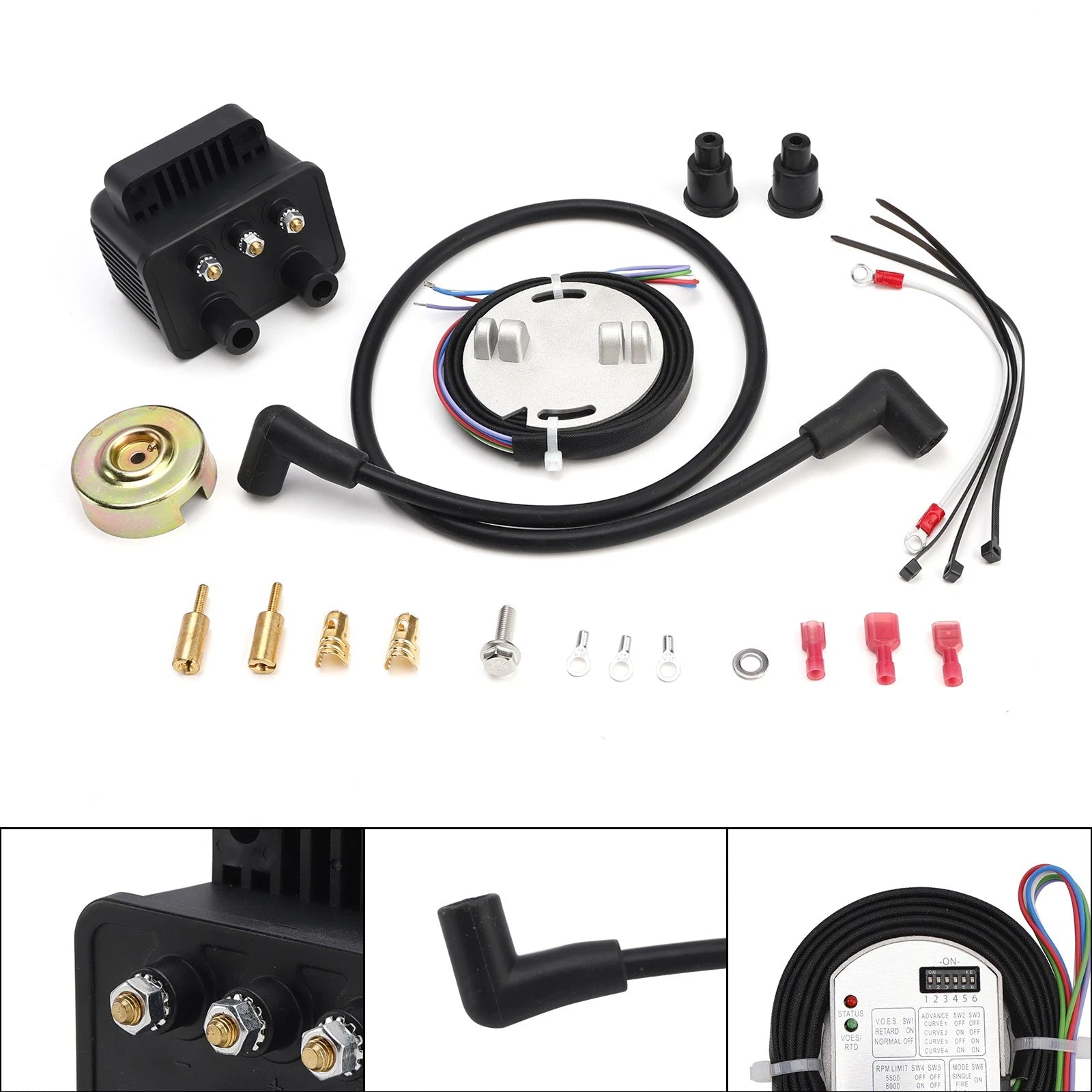 2X Fire Electronic Ignition Kit for Big Twin Models (1970–1999)