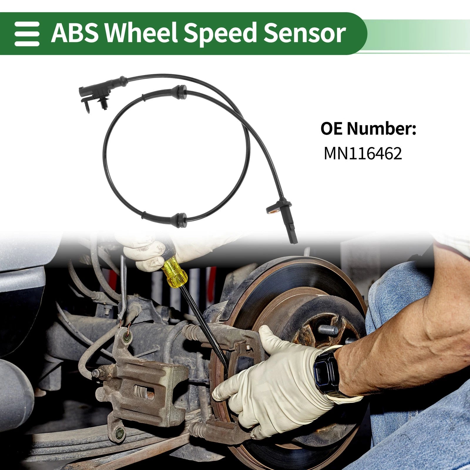 ABS Wheel Speed Sensor MN116462 for Mitsubishi Colt CZC (2005–2012)