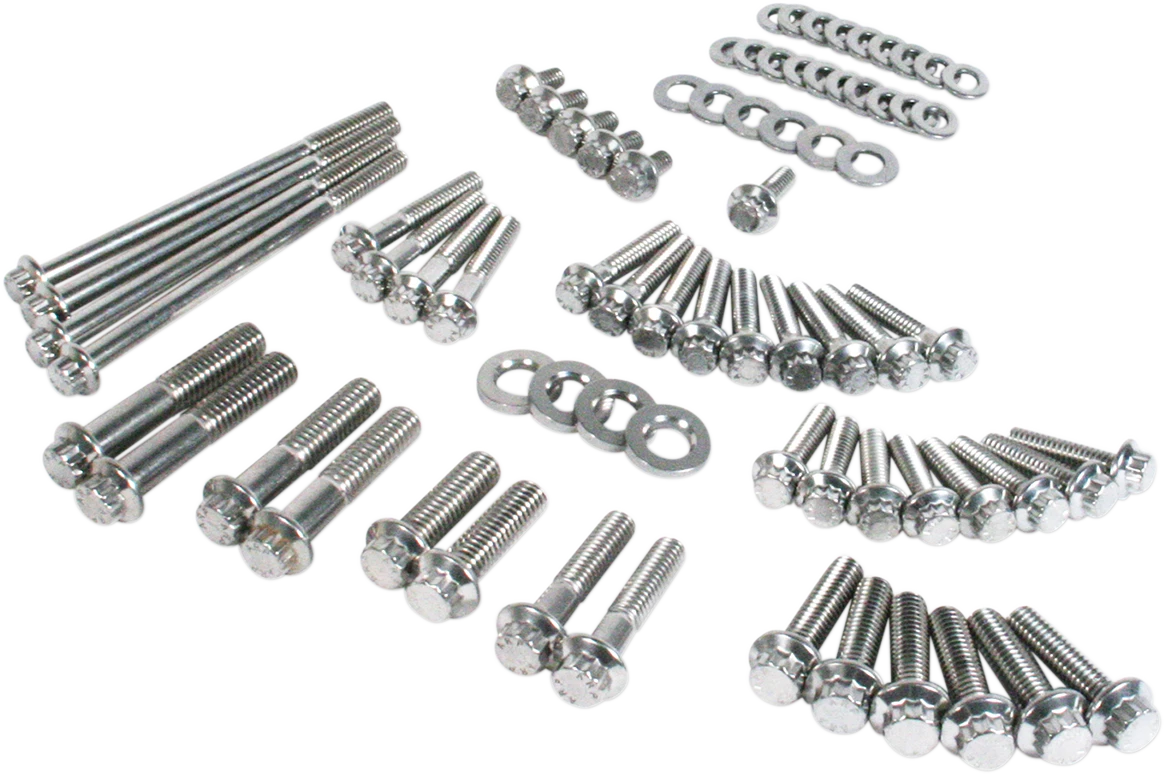 Fastener Kit for Harley Davidson (External Primary/Transmission, 12-Point)