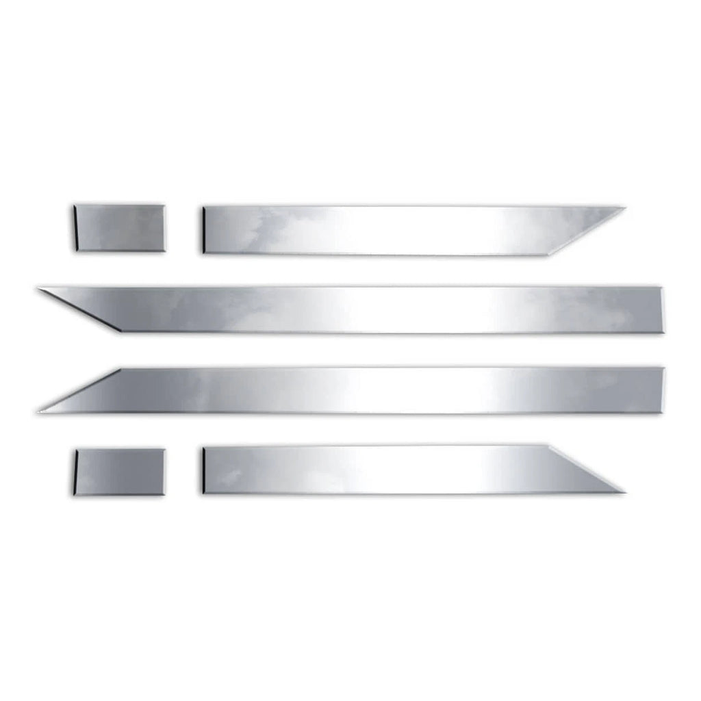 Diamond Grade 6pc 2 7/8" Accent Trim for 2019-25 Chevy Silverado 1500 Reg 8' Bed