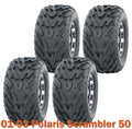 Set of 4 Tires 16x8-7 4PR for Polaris Scrambler 50 (2001–2003)