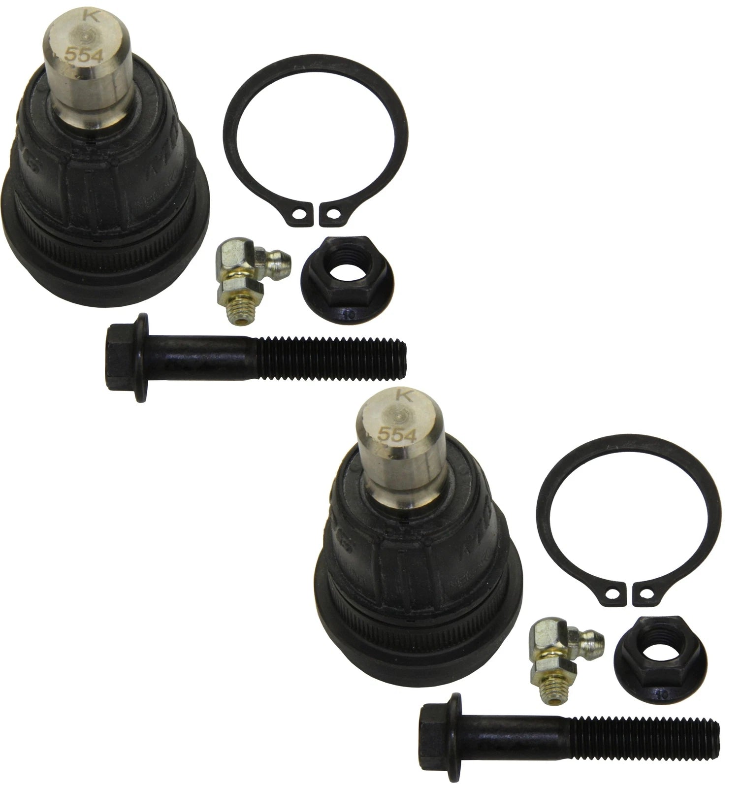 Set of 2 Front Lower Moog Suspension Ball Joints for Kia Rio (2012–2016) Soul (2010–2013)