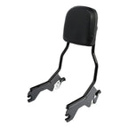 Black Sissy Bar Backrest Pad for Harley Softail Low Rider FXLR FLSB (2018-2025)