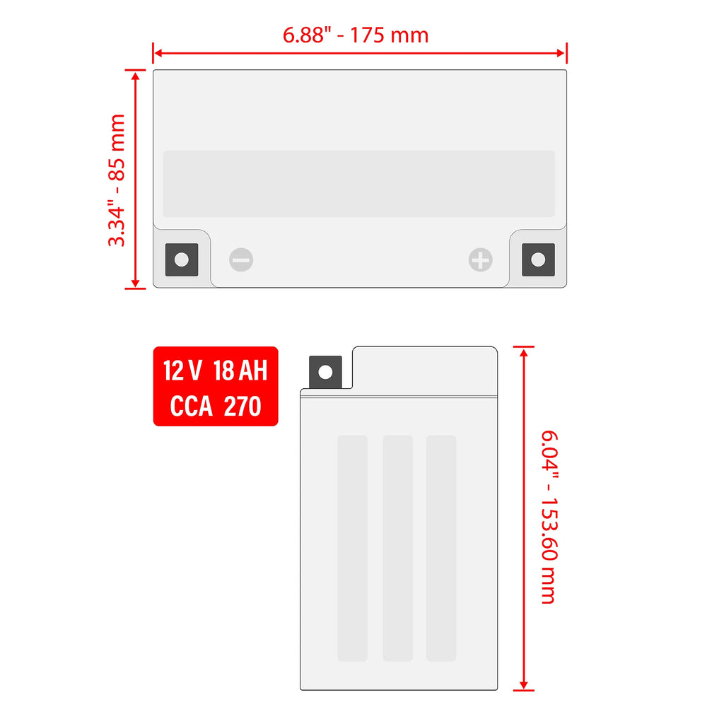 AGM Battery for Seadoo XP (1995–2001)