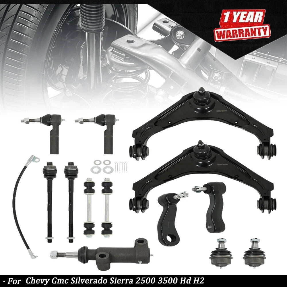 Front Upper Control Arms for Chevy GMC Silverado Sierra 2500 3500 (2001–2019)