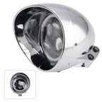 5.75" Chrome Motorcycle Spotlight Headlight Fog 4-Bulbs for Motorcycle Scooter