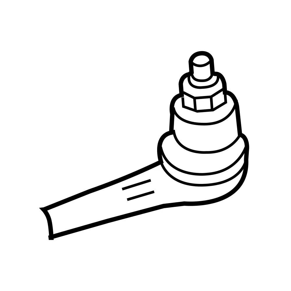 Front Outer Steering Tie Rod End for Chrysler Dodge Mitsubishi (OEM)