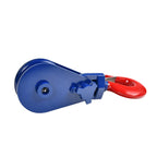 8 Ton Snatch Block with Hook for Roll Back Wrecker Flatbed Tow (3/4" Wire Rope)