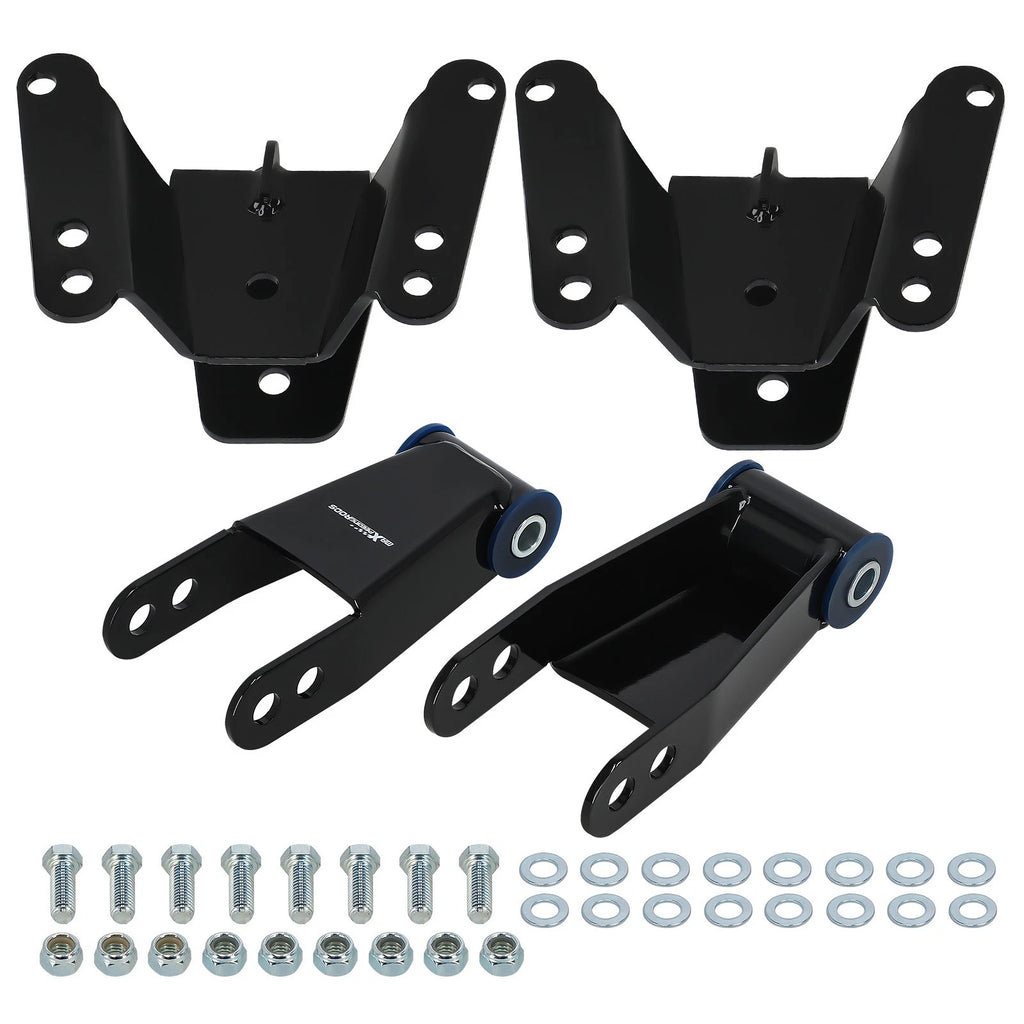 Set of 2 Drop Lowering Hanger Shackles for Chevy GMC C10 2WD (1973–1987)