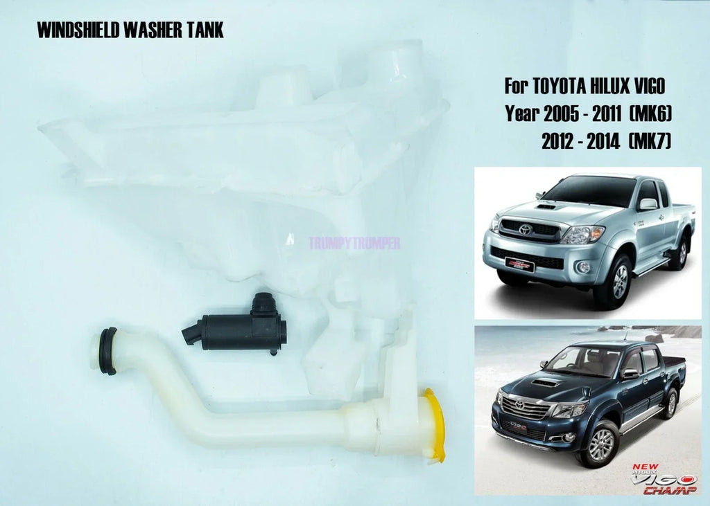 Windshield Washer Tank for Toyota Hilux Vigo MK6 MK7 AN10 AN20 AN30 (2005-2014)