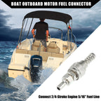 5/16" Boat Fuel Connector Male Nut for Tohatsu Nissan (2/4 Stroke)