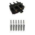 NGK Ignition Coil & 6 Iridium Spark Plugs Kit for Town & Country Grand Caravan (2008–2016)